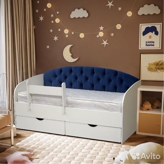 Кровать диван для малыша лдсп вельвет люкс