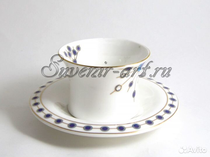 Чайно-кофейная пара. Индийский костяной фарфор