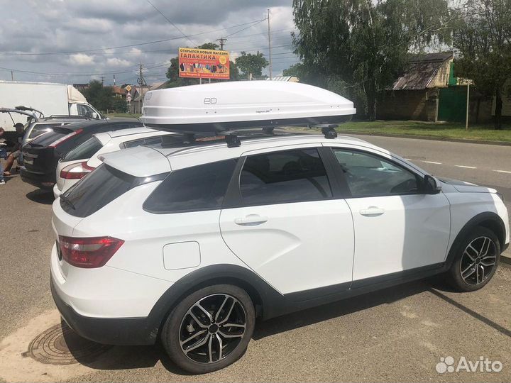 Автобокс Магнум 390 белый глянец на Vesta
