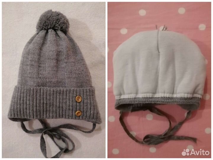 Шапки детские, 42-44, 3шт