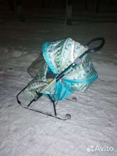 Детские санки коляска новые