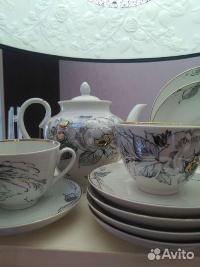 Сервиз чайный Лфз жемчужный
