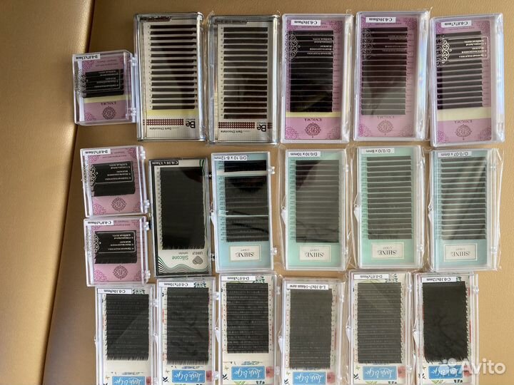 Ресницы для наращивания лешбокс с наполнением