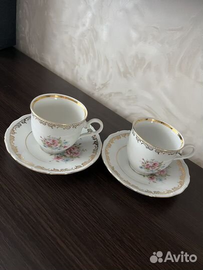 Фарфоровая чайная пара СССР