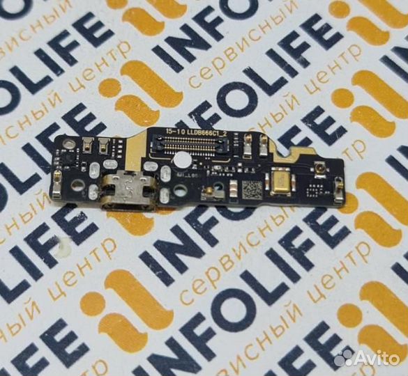 Шлейф Xiaomi Redmi Note 6 Pro разъем - разбор