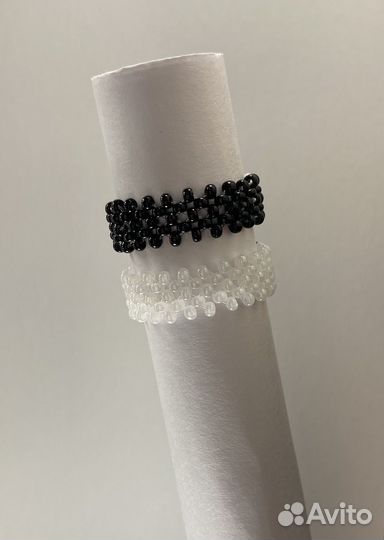 Парные кольца из бисера)