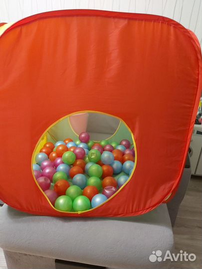 Детская складная палатка с шариками