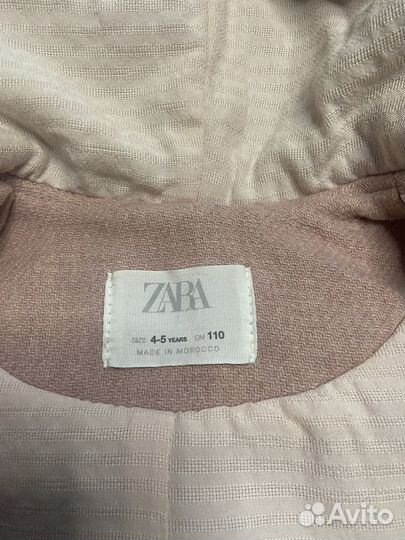 Пальто для девочки zara 110