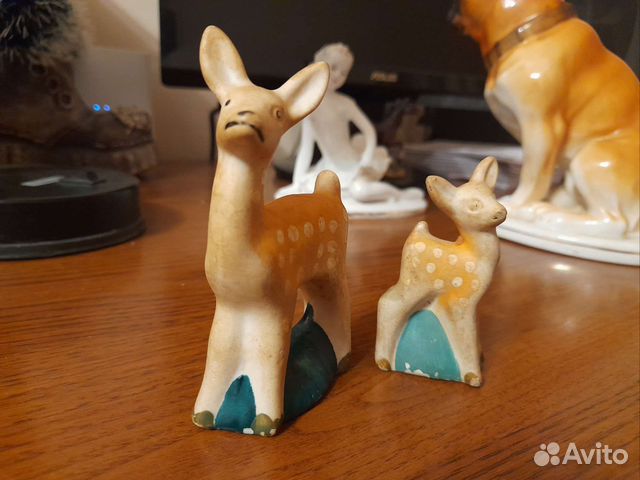 2 оленёнка керамика