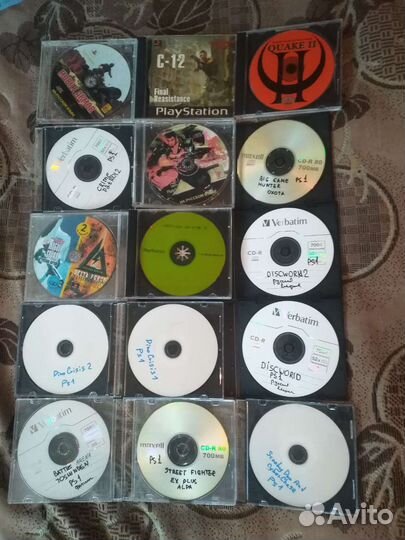 Диски 50 штук пс1(штамповка и болванки), б/у