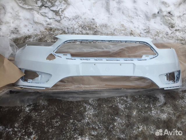 Передний бампер на Ford Focus 3 рестайлинг белый купить в Нижнем ...