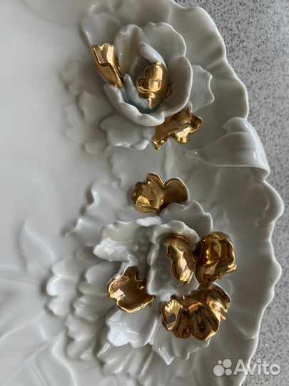 Фарфоровая тарелка большая