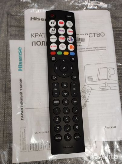 Большой 4K Hisense 140см SMART Wi-Fi голос 2023