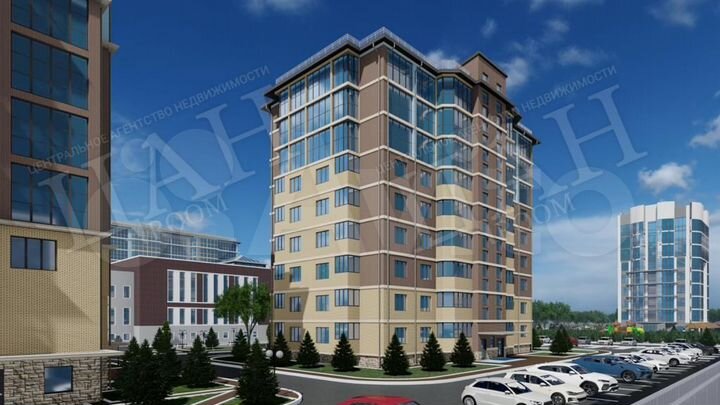 1-к. квартира, 43,9 м², 2/9 эт.