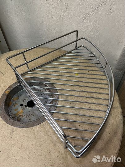 Угловая полка для ванной