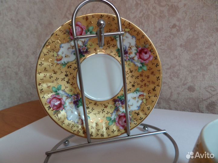 Кофейная пара. Фарфор Yamasen Gold Collection 24ct