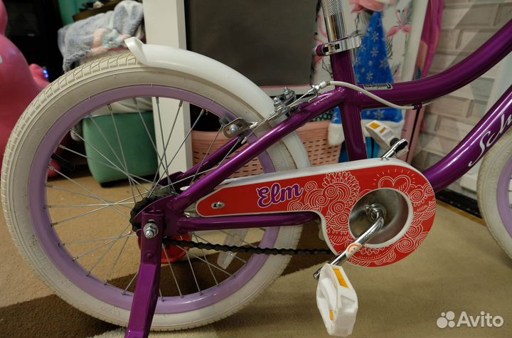 Детский велосипед Schwinn Elm 18 фиолетовый/белый
