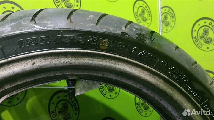 Шины к-кт Bridgestone battlax bt023 R17 120 70