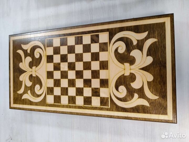 Нарды ручной работы узор