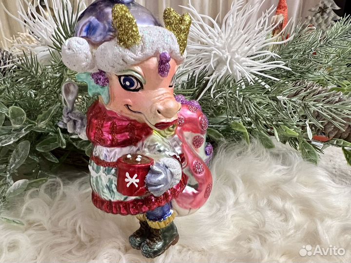 Символ года Дракон елочная игрушка новая