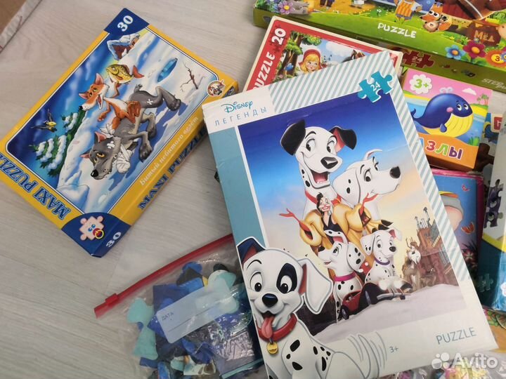 Пазлы пакетом много