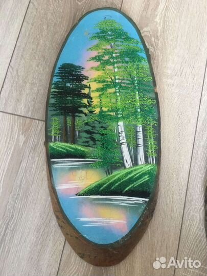 Панно на спиле дерева