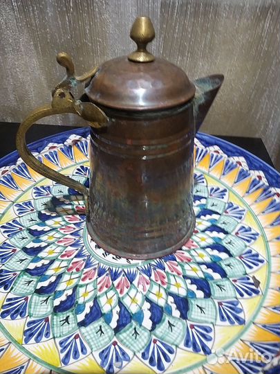 Кофейник медь