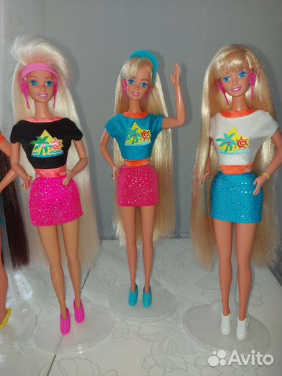 Барби Barbie Glitter hair и аутфиты
