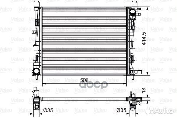 Радиатор охл. двиг. Renault Duster/Capture 1 6