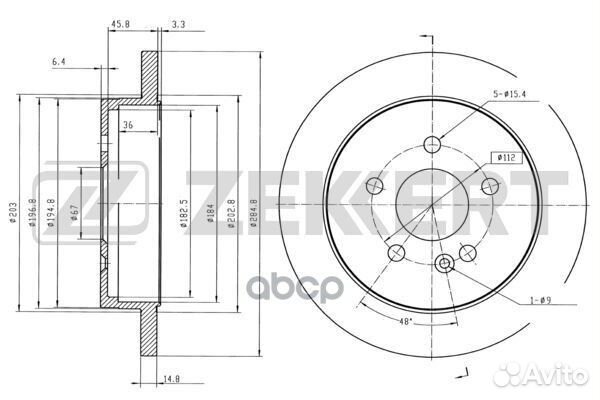 Диск торм. зад. MB M-Class (W163) 98- bs-5606 Z