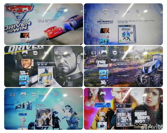 PS3 500GB 53игры 2 новых геймпада