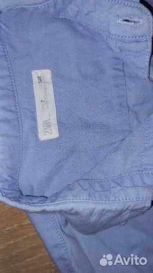 Рубашка zara для мальчика 122р