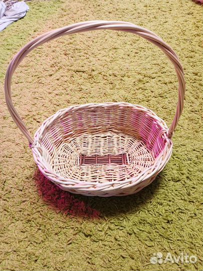 Корзина плетеная из ивовой лозы