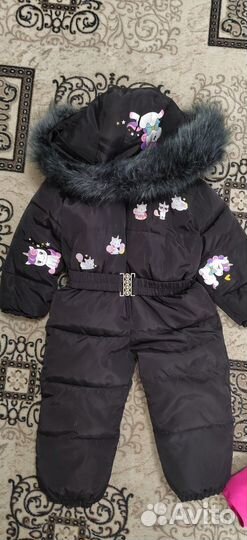 Зимний комбинезон для девочки 104