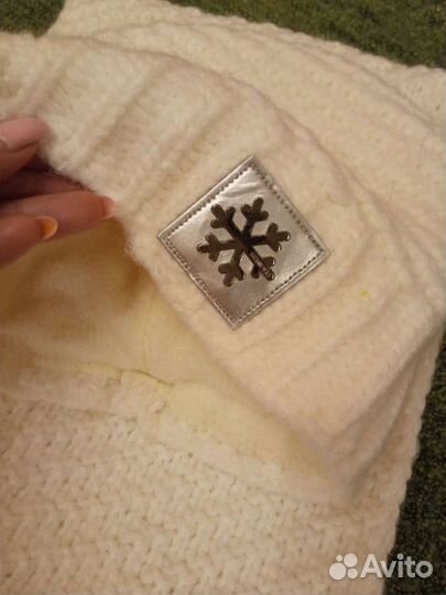 Комплект шапка и снуд женский