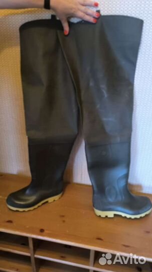 Резиновые сапоги рыбацкие(бродни) размер 42 евро