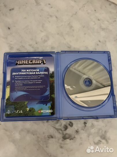 Игра на диске Minecraft для ps4