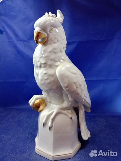 Фарфоровая статуэтка Попугай Какаду Германия Ориги