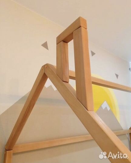 Кровать домик комбинированная 200х80