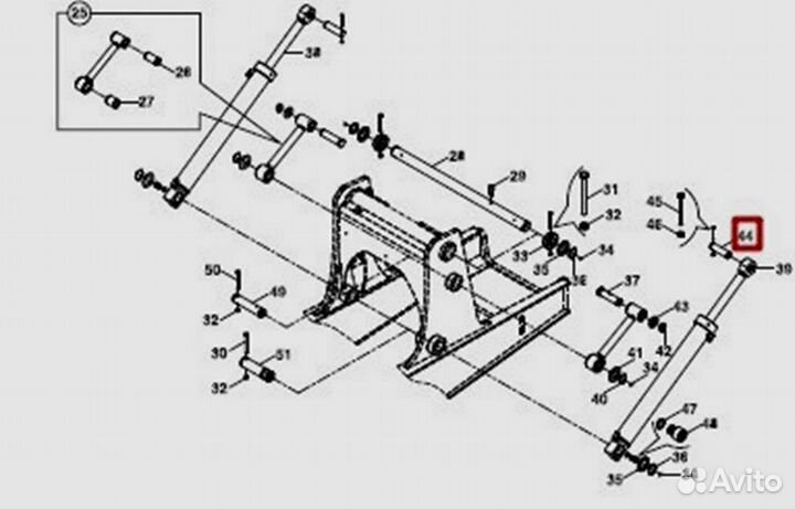 Палец 801/02067 HMK Hidromek