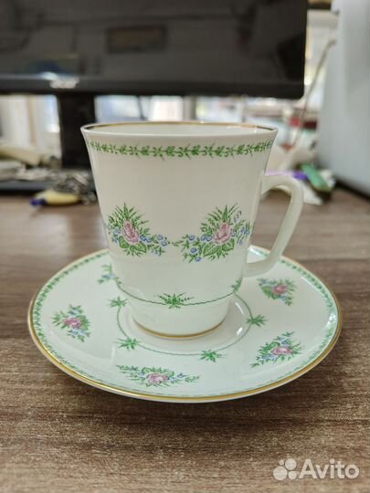 Кофейная пара лфз костяной фарфор