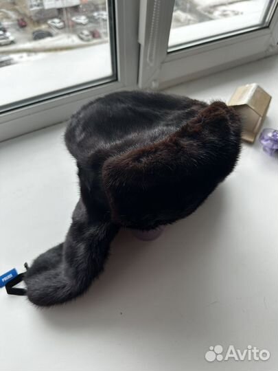 Норковая шапка мужская