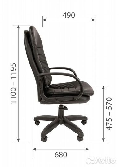 Компьютерное кресло для начальника экокожа