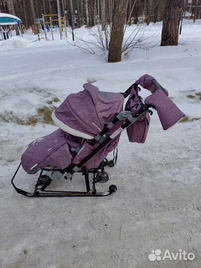 Санки коляска nika kids