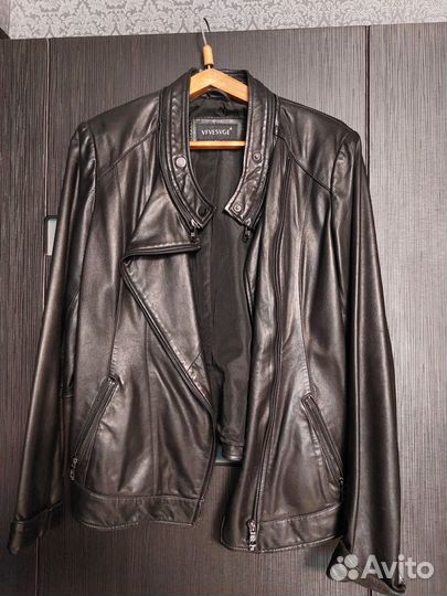 Куртка кожаная женская 48 46 размер