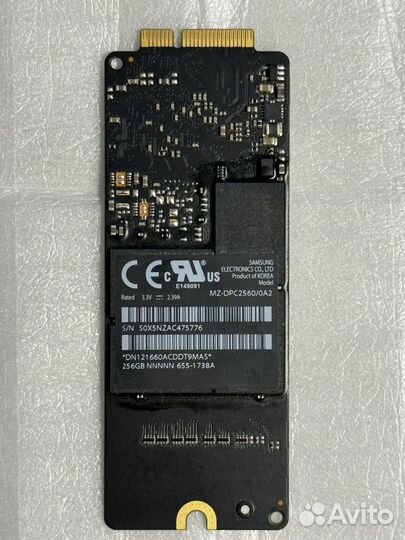 SSD DPC2560/0A2 256 gb для MacBook