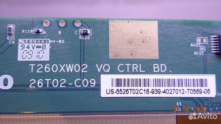 T260XW02 VQ ctrl BD 26T02-C09