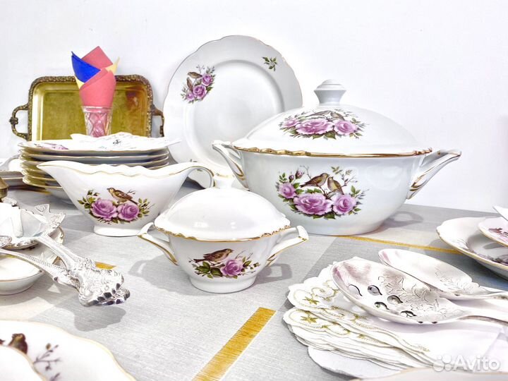 Столовый сервиз на 6 персон фарфор Дулево