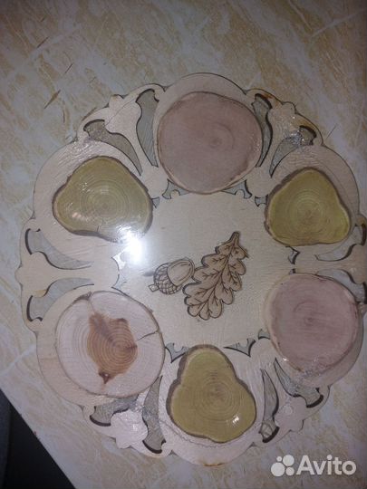 Деревянная подставка под горячее