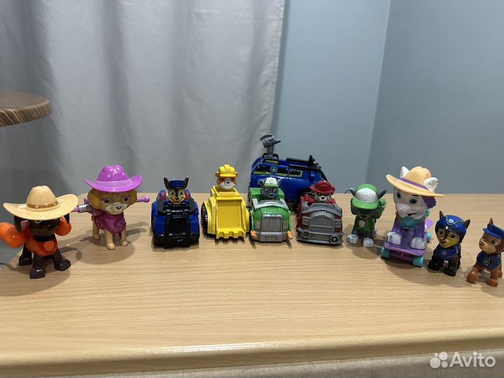 Щенячий патруль машинки и щенки